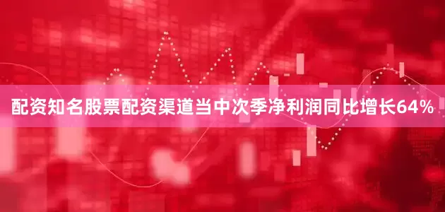 配资知名股票配资渠道当中次季净利润同比增长64%